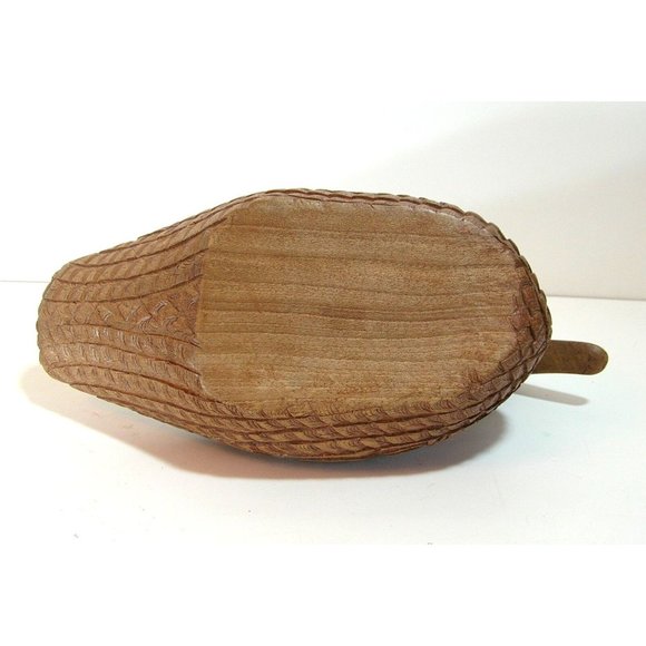 Duck Decoy, Hand Carved Wood Duck - Picture 5 of 6
